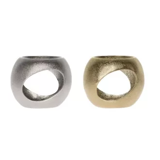 Párologtató kerámia 13,2x7,7x10,4cm - Ezüst