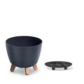 VIRÁGCSERÉP 240 LAMIA ECO Wood - ANTRACIT – Virágcserepek, virágládák