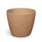 Virágcserép 200 lamia round eco wood - natúr – Virágcserepek, virágládák