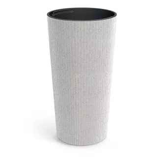 VIRÁGCSERÉP 250W LAMIA SLIM ECO Wood - FEHÉR – Virágcserepek, virágládák