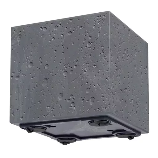 VIRÁGCSERÉP 40 SIERRA SQUARE BETON EFFECT - FEKETE BETON