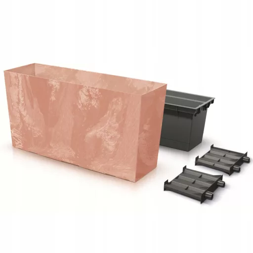 Balkonláda 800Me Urbi Case Beton Effect - Terrakotta