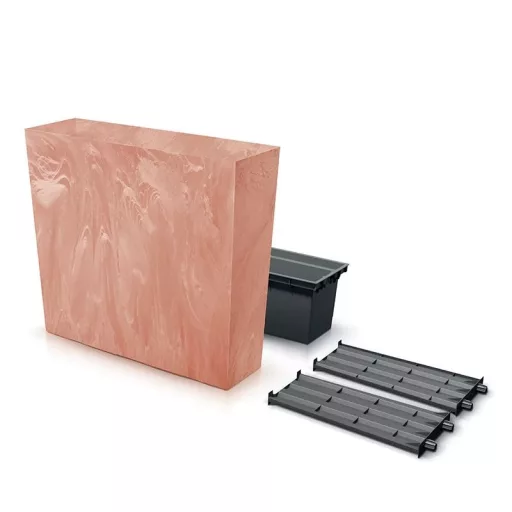 Balkonláda 800Te Urbi Case Beton Effect - Terrakotta