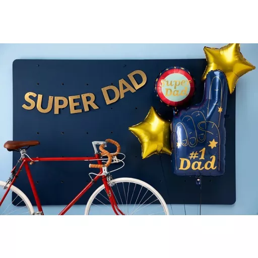 Fólia léggömb, "Super Dad" 45cm