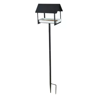 Modern stílusú leszúrható madáretető ház, 126 cm