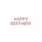Fólia léggömb "Happy Birthday", 340x35cm, rose gold
