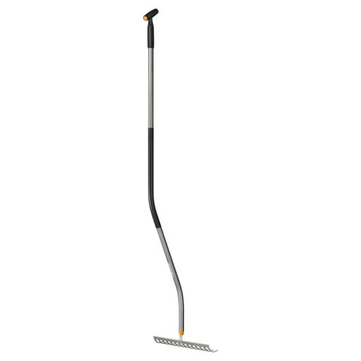 Ergonomic gereblye, ívelt nyéllel