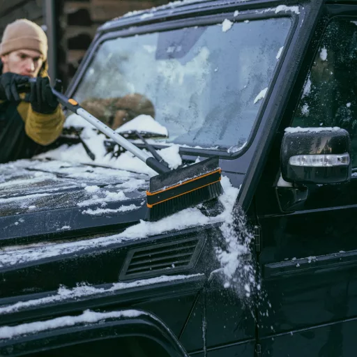 X-Series teleszkópos jégkaparó & forgatható hóseprű