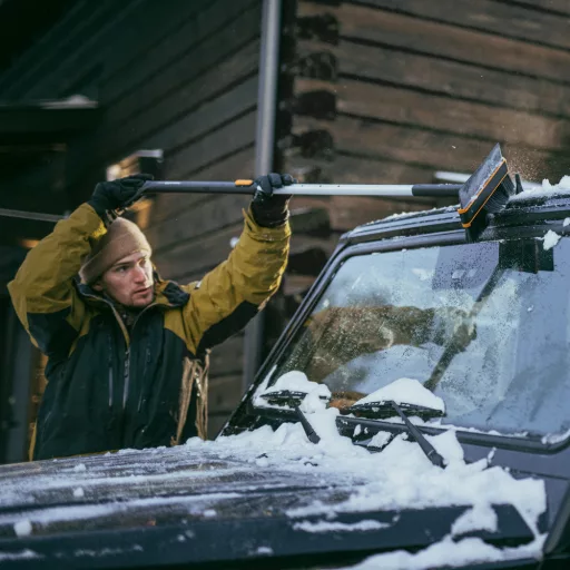 X-Series teleszkópos jégkaparó & forgatható hóseprű