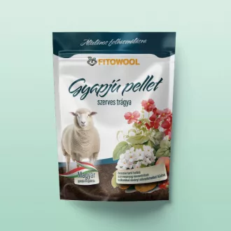 Fitowool Prémium Gyapjú Pellet – Univerzális 750gr – Növény, virág- és gyümölcstápok