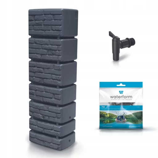 Esővízgyűjtő 350 Tower Brick - Antracit