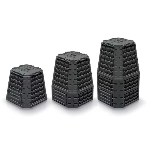 Komposztáló 750C Evogreen Vario Kartonban - Fekete