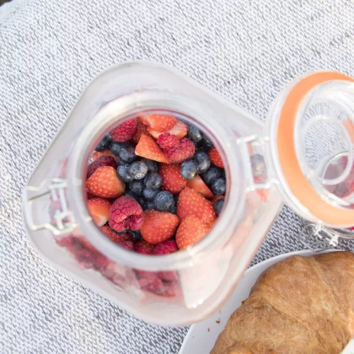 Csatos tároló üveg, 3 literes