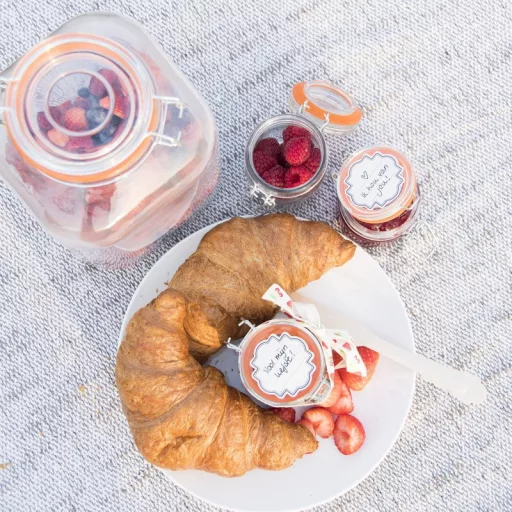 Csatos tároló üveg, 3 literes