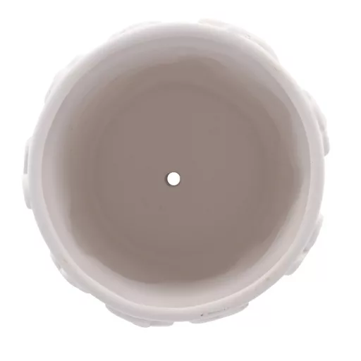 Kifesthető rovarmintás virágcserép, festékkel és ecsettel, 13 cm átmérőjű
