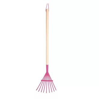 Gyerek lombseprű, pink – Kertészkedés gyerekeknek