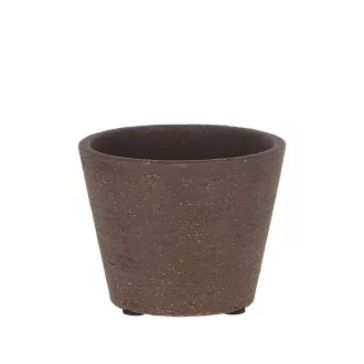 Terrakotta virágcserép, sötétbarna, 9 cm átmérőjű