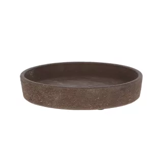   Terrakotta virágcserép alátét, sötétbarna, 15 cm átmérőjű