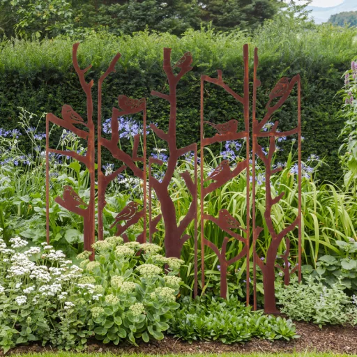 lézervágott-fém-növényfuttató-madár-mintás-170cm