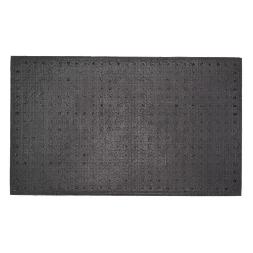 Pöttyös kókuszrost és gumi lábtörlő, 76 x 45 cm