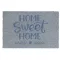 Home sweet home feliratos kókuszrost lábtörlő, világoskék, 60 x 40 cm