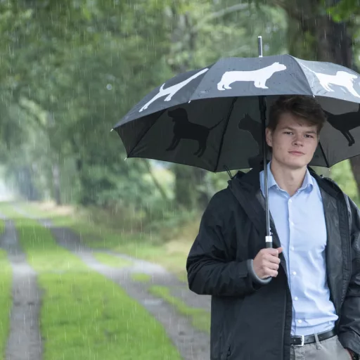 Fényvisszaverő kutyás esernyő, 105 cm átmérőjű