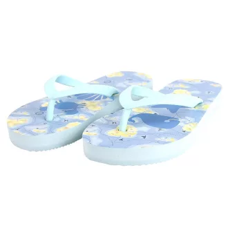   Tengerpart mintás flip-flop papucs gyerekeknek 25, Tengeri szimbólumokkal