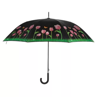  Esőre színváltós tulipános esernyő, 116 cm átmérőjű