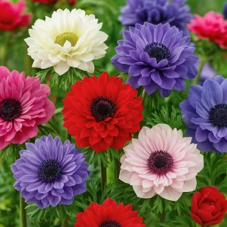 Anemone coronaria ‘St. Brigid Mixed Colours’ - Telt – 15 db/csomag