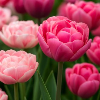 Tulipa Double Sweet Pinks - Tulipán válogatás – rózsaszín – db/ csomag