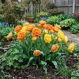 Tulipa Double Lovely Combinations – Lángoló narancs és – db/ csomag – Tulipán