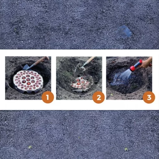 Fehér és kék ragyogás ültetésre kész tálca 40db