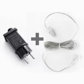Dekortrend Crystalline 12W Transzformátor + 5 m átlátszó kábel – Karácsonyi világítások