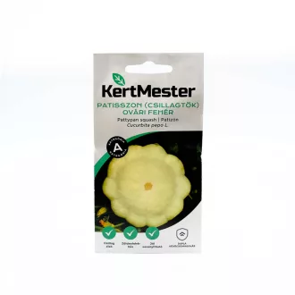 Kertmester "A" Patisszon (csillagtök) Ovári Fehér (Vetőmag) – Palántázás