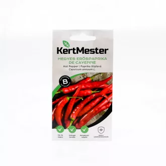 Kertmester "B" Hegyes erőspaprika De Cayenne (Vetőmag) – Palántázás
