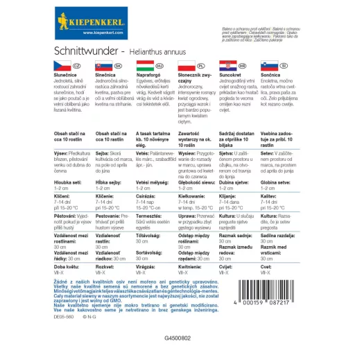 Napraforgó Schnittwunder (KP) (Virágmag)