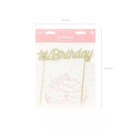 Tortadísz 1. születésnap, arany