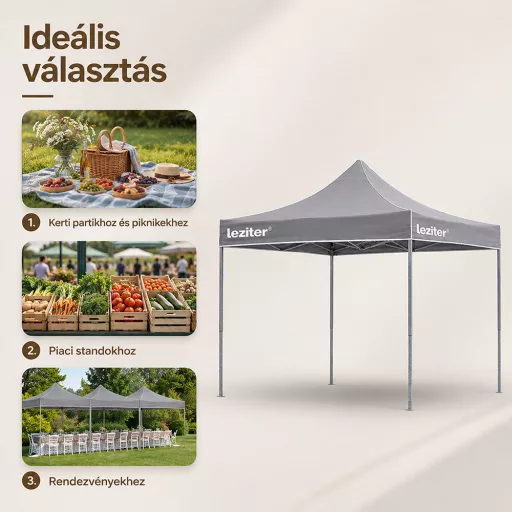 Összecsukható kerti pavilon 3x4,5 m