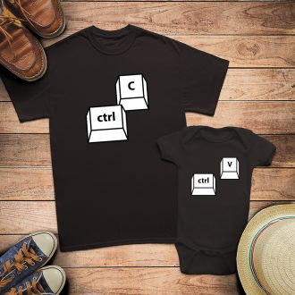 Apa fia szett - Ctrl C + Ctrl V gyerek 12M – Apa fia szett Ctrl C Ctrl V
