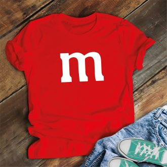 Farsangipóló M & M'S - Piros férfi S