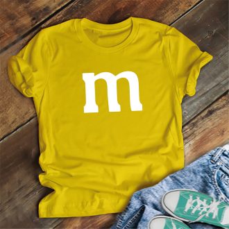 Farsangi póló M & M'S - Sárga férfi S