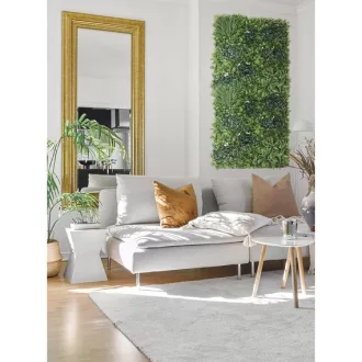 VERTICAL EXOTIC zöldfal fehér virágokkal 1x1m