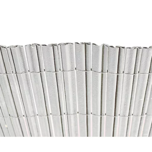 SURFCANE 20Kétoldalas, hullámos profilú műanyag nádkerítés, szürke, 1,5x3m