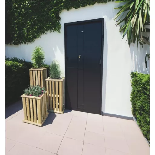 TALIA PLANTER fa virágláda, 32,5 x 32,5 x 85 cm – Virágcserepek, virágládák