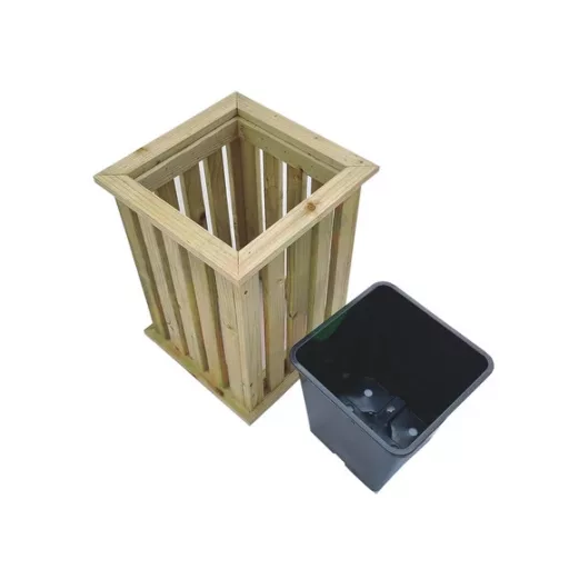 TALIA PLANTER fa virágláda, 32,5 x 32,5 x 85 cm – Virágcserepek, virágládák