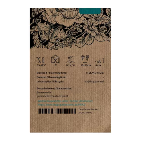 Izlandi Pipacs  BIO (Papaver nudicaule) (Vetőmag)