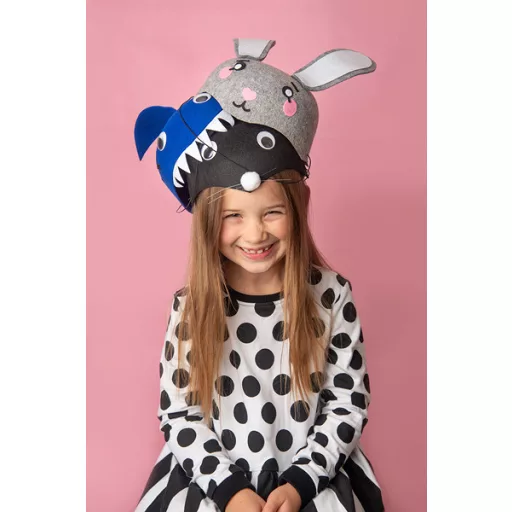 Nyuszifej sapka, szürke