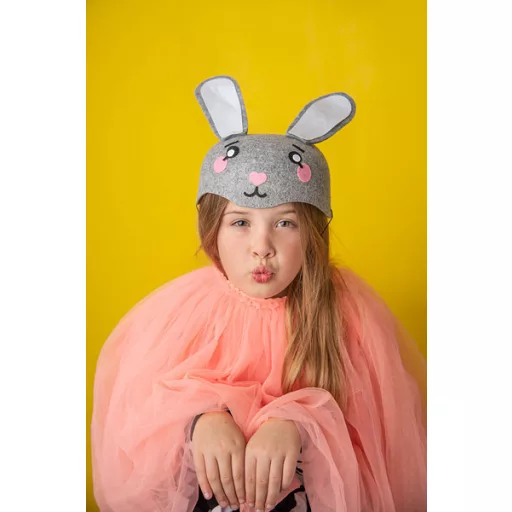 Nyuszifej sapka, szürke