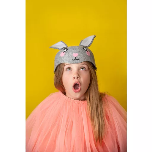 Nyuszifej sapka, szürke