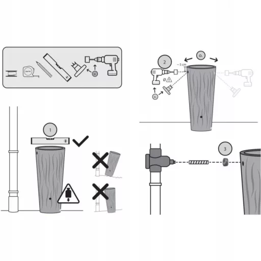 Esővízgyűjtő 160 Alana - Mokka